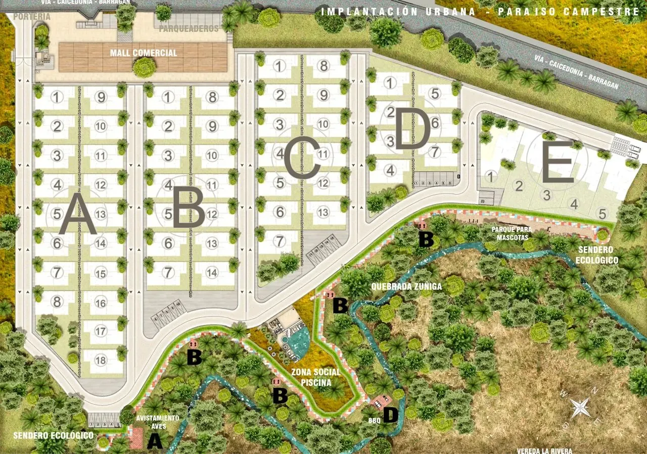 Implantación urbana del proyecto