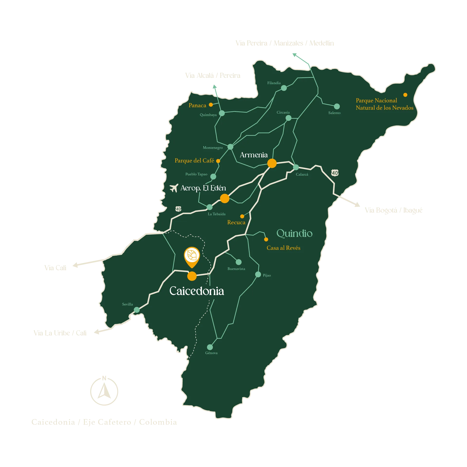 Mapa de ubicación de Paraíso Campestre